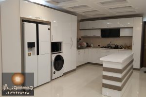 اجرای کابینت آشپزخانه تمام هایگلاس آقای میاحی 1664
