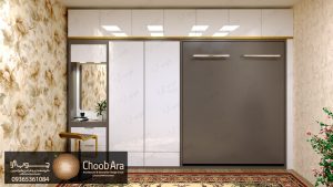 کابینت براق و تخت کم جا منزل آقای ارجمند با کد 1835