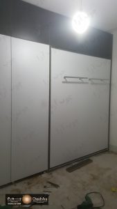 کابینت براق و تخت کم جا منزل آقای ارجمند با کد 1835
