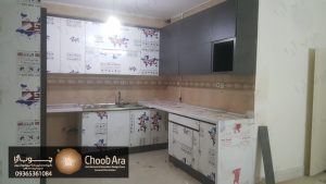 کابینت براق و تخت کم جا منزل آقای ارجمند با کد 1835