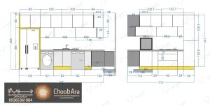 کابینت و کمد کلوزت منزل آقای مهربان کد 1837