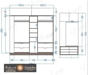کابینت و کمد کلوزت منزل آقای مهربان کد 1837