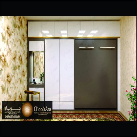 کابینت براق و تخت کم جا منزل آقای ارجمند با کد 1835