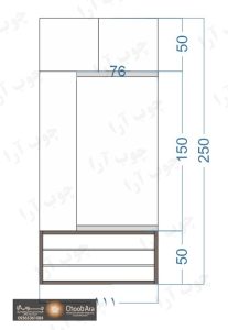 کابینت و کمد کلوزت منزل آقای مهربان کد 1837