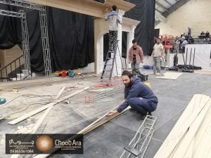 دکور استیج قهرمانی بدنسازی کشور آقای تلخابی کد 1849
